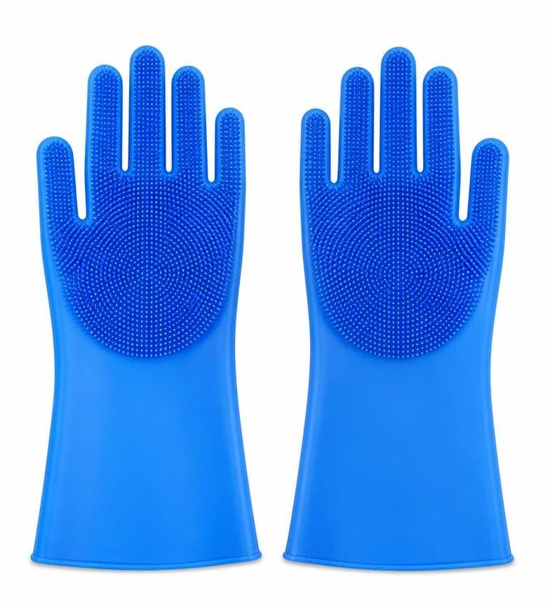 Bathing & Massage Grooming Gloves, Pair