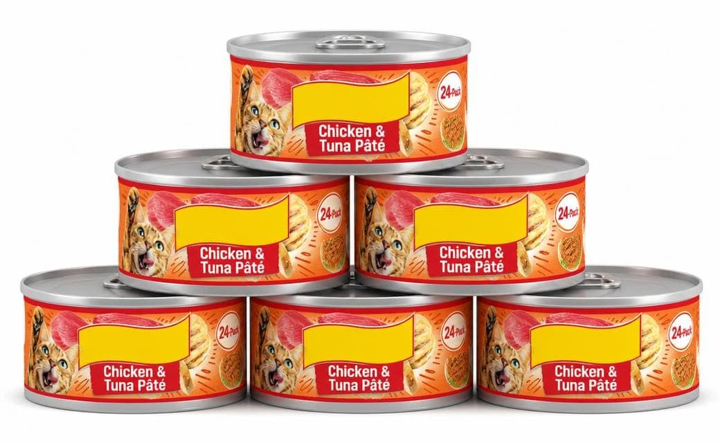 Chicken & Tuna Pâté Wet Cat Food, 24-Pack